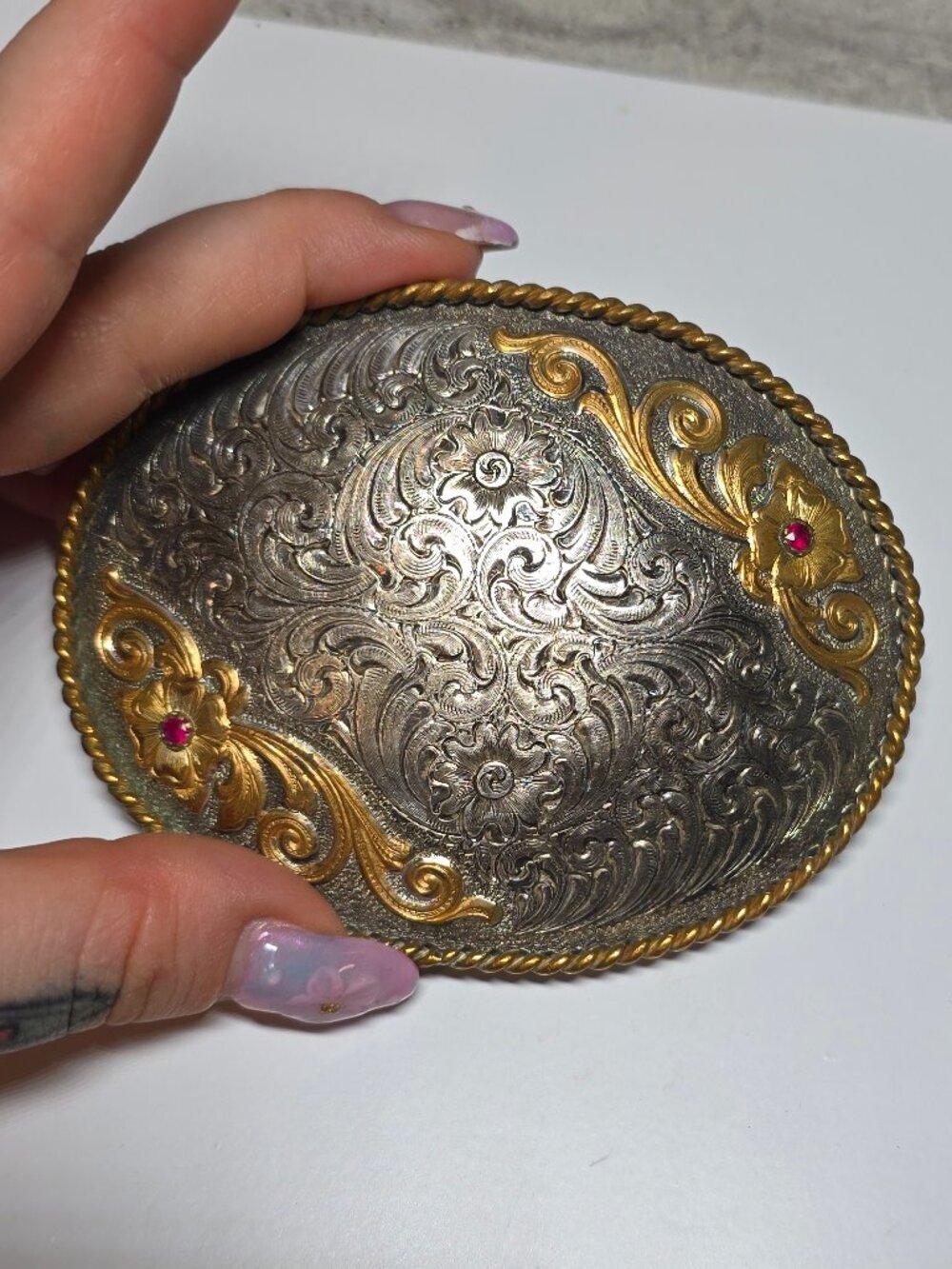 Montana silver belt buckle